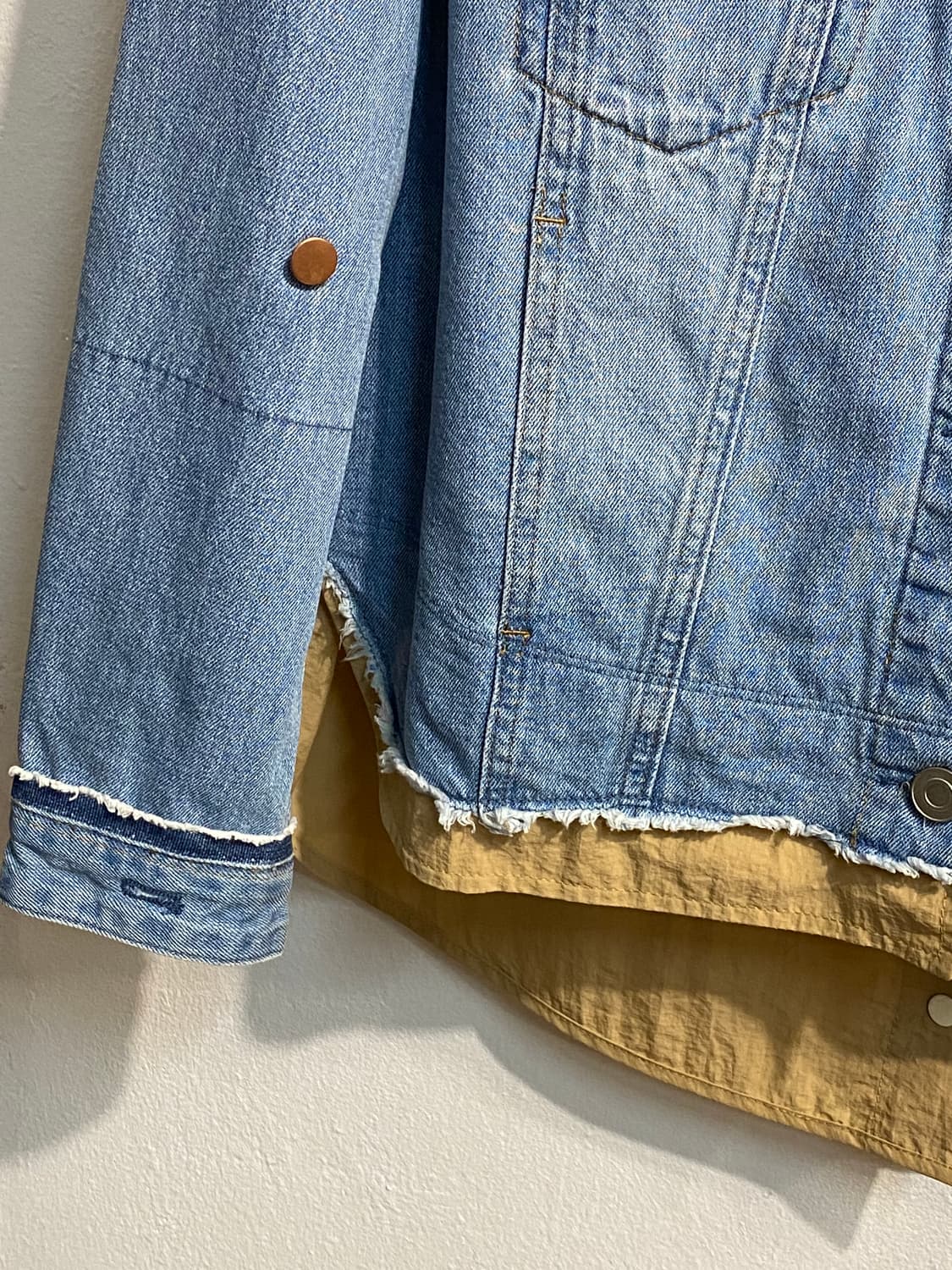 시스템 레이어드 데님 자켓 상품이미지5