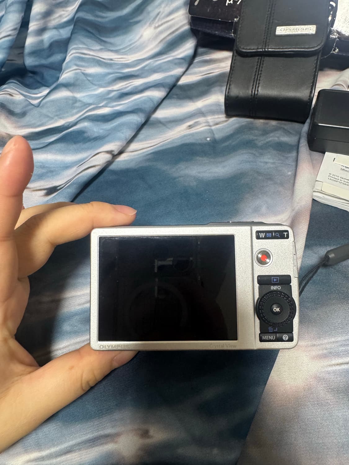 올림푸스 뮤 7040 블루 카메라 풀박 미품✨ 상품이미지3