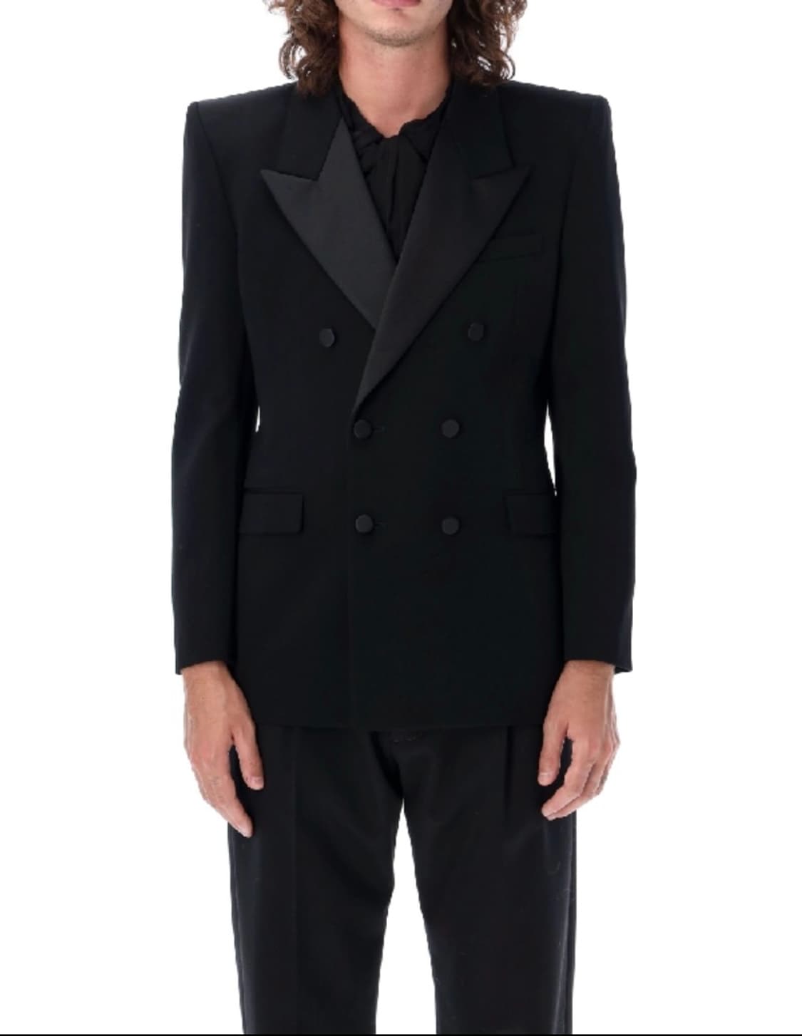 생로랑 블랙 더블 자켓 상품이미지3