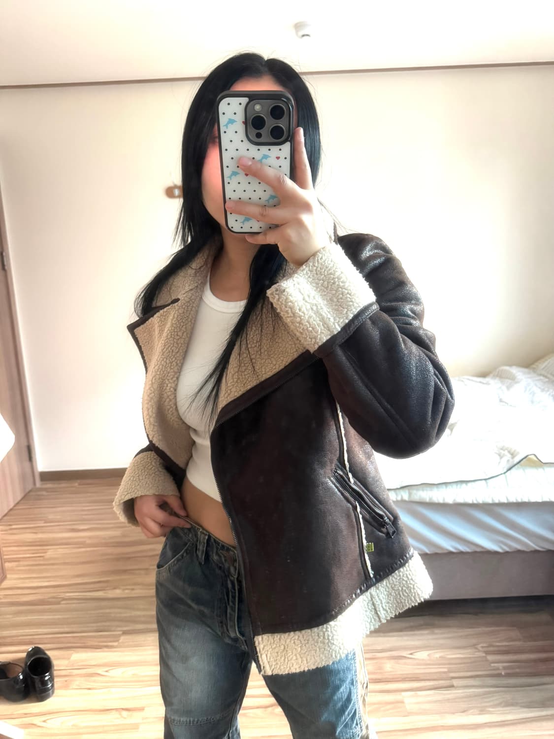 브라운 무스탕 상품이미지1