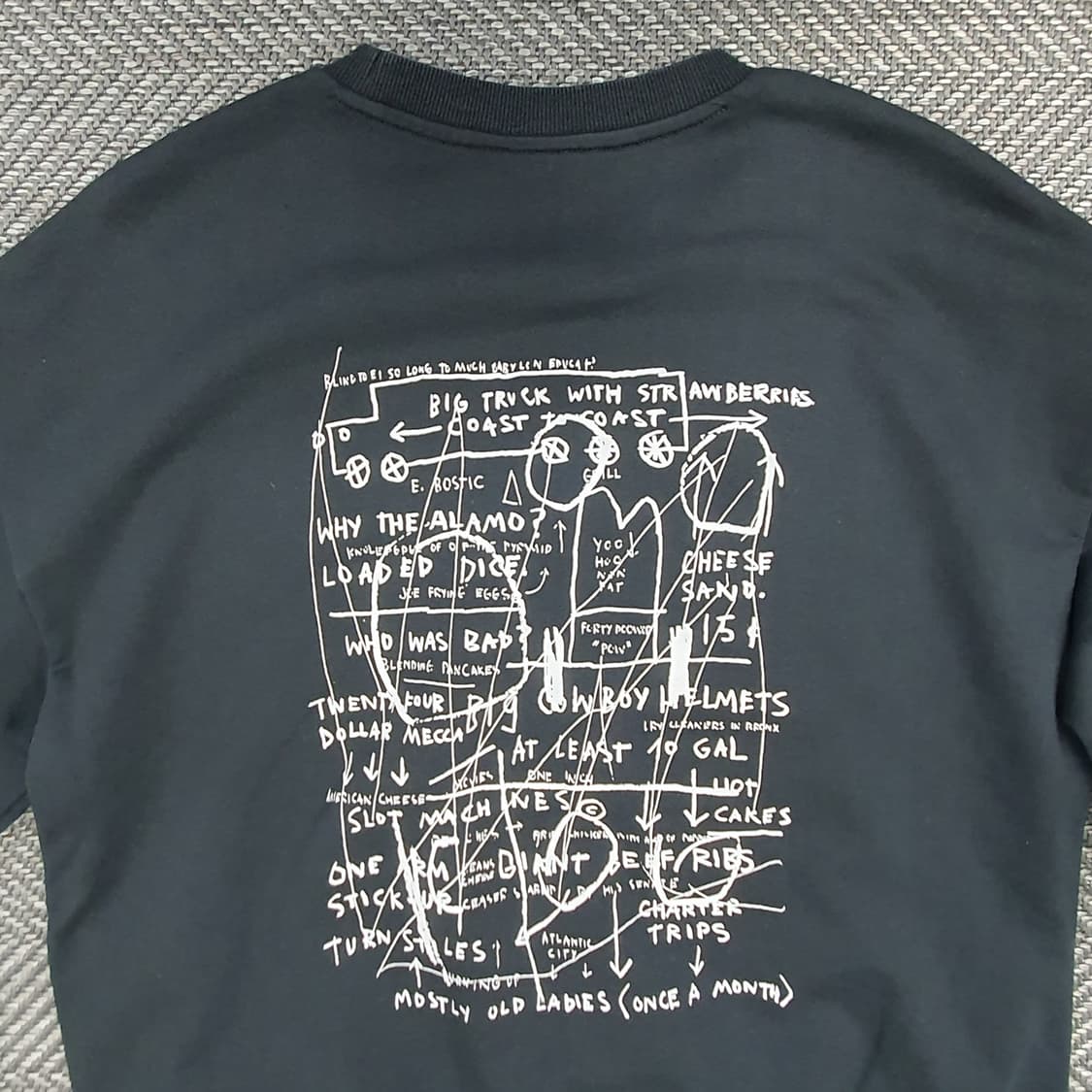 장미쉘바스키아 긴소매 맨투맨 남자105 상품이미지5