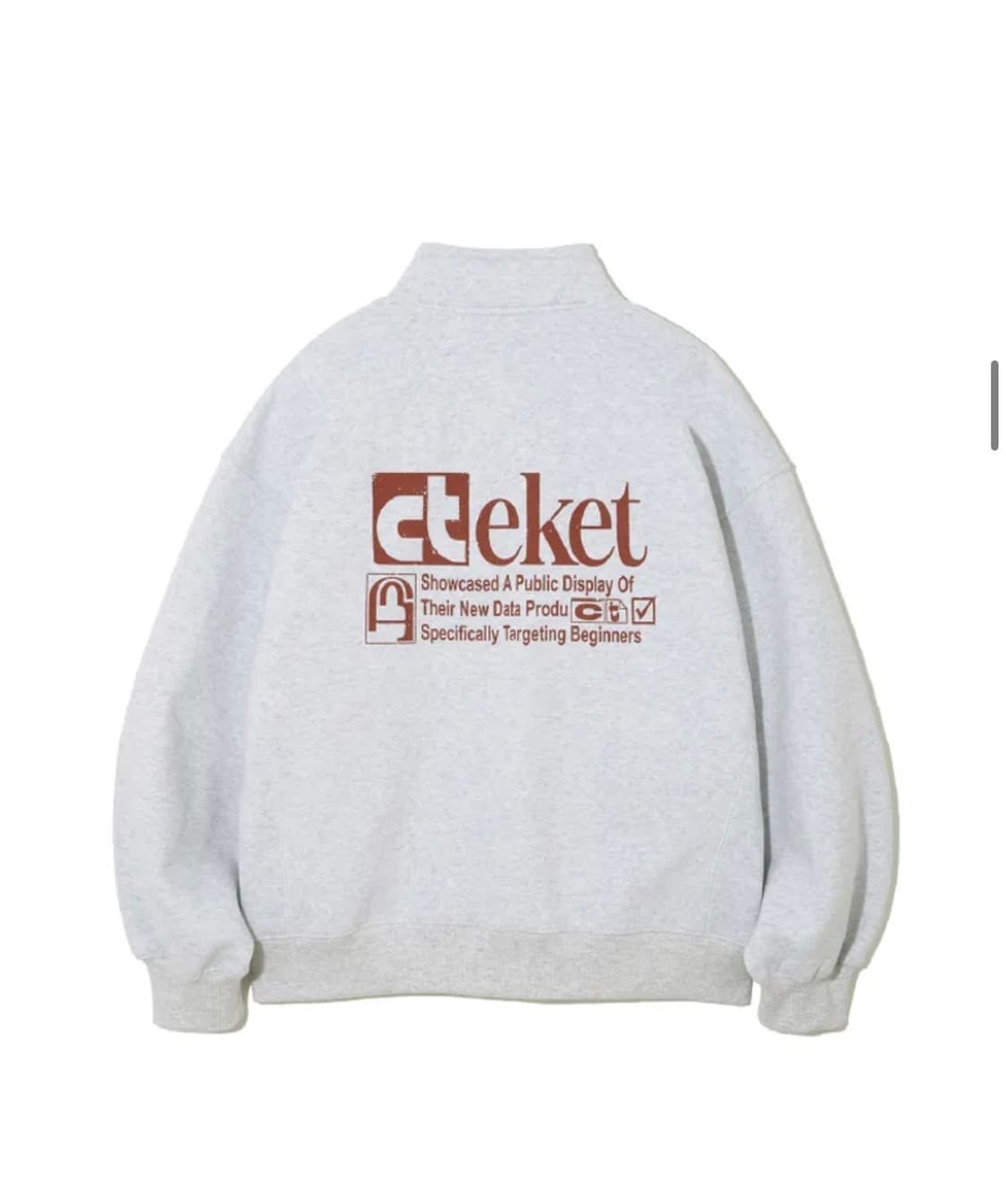 테켓, Plan Half Zip-Up Sweatshirt Melange 상품이미지2