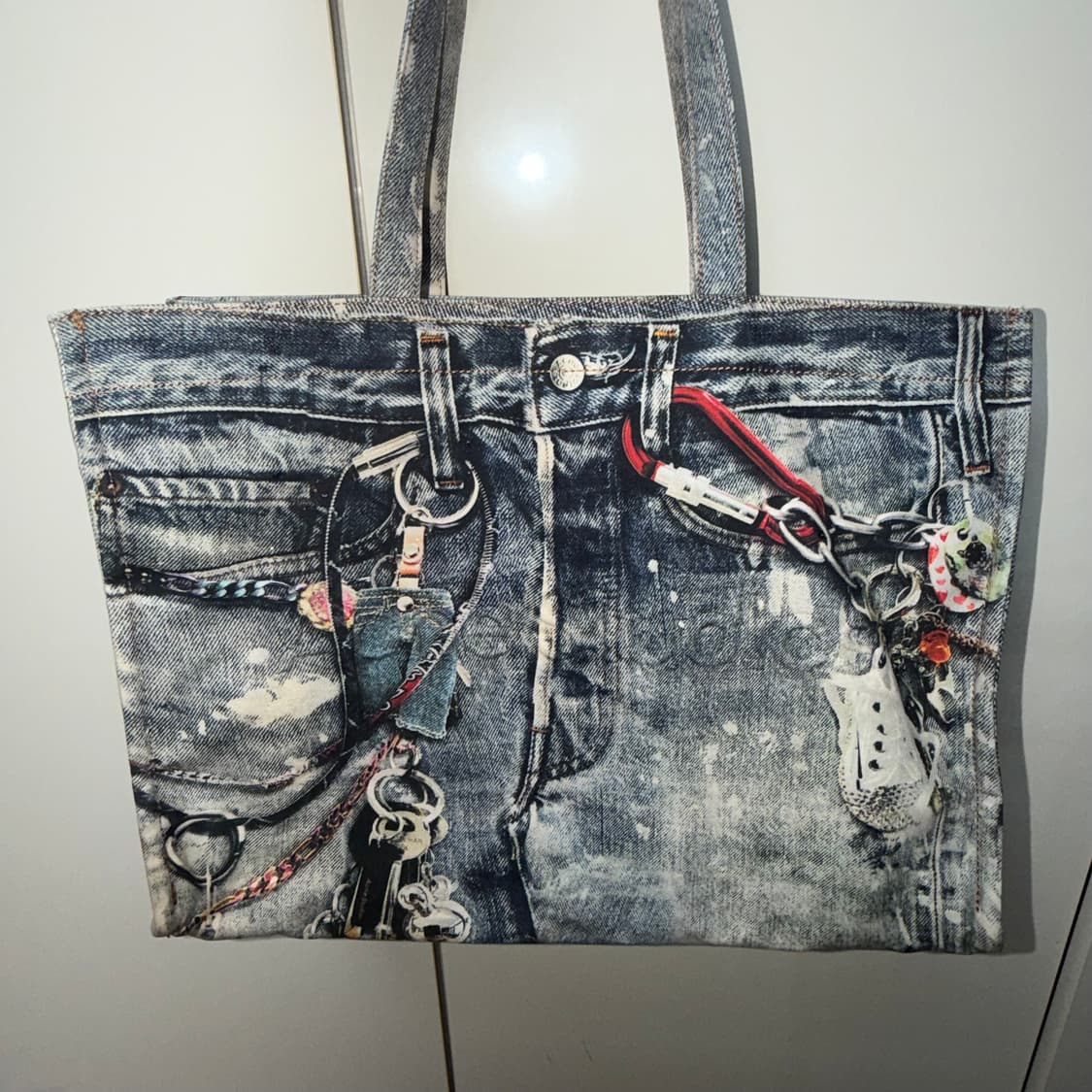 Acne studios 아크네 스튜디오 트롱프뢰유 데님 토트백 상품이미지1