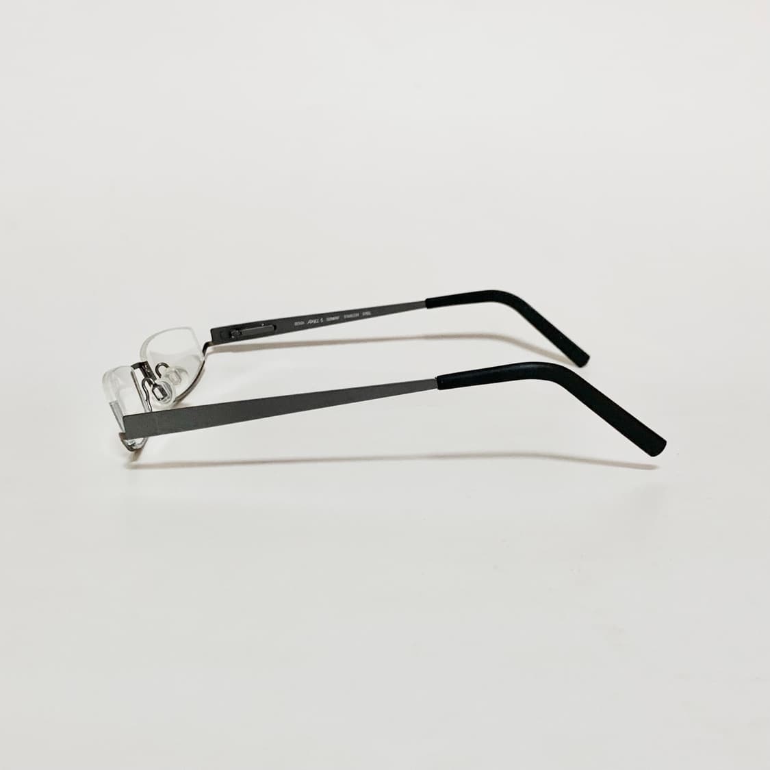 946 데드스탁 빈티지안경 역반무테 하단 프레임 언더림 경량 픽키 상품이미지4