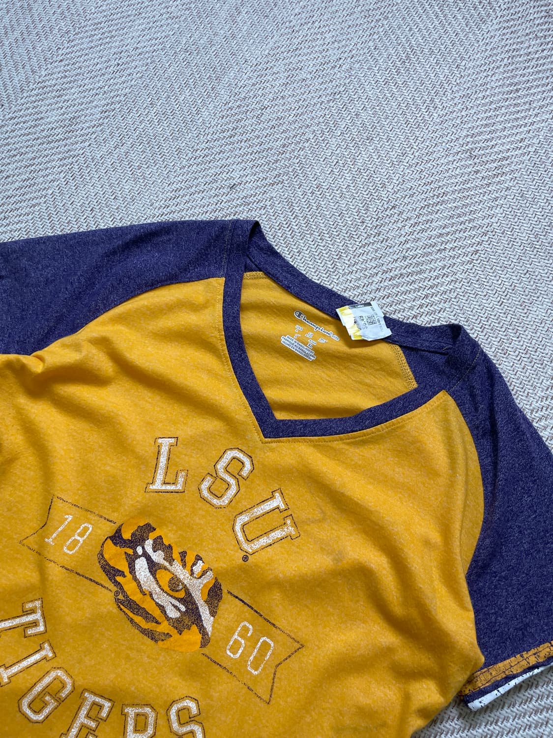 00s 챔피온 엘리트 LSU 타이거스 반팔티셔츠 상품이미지3