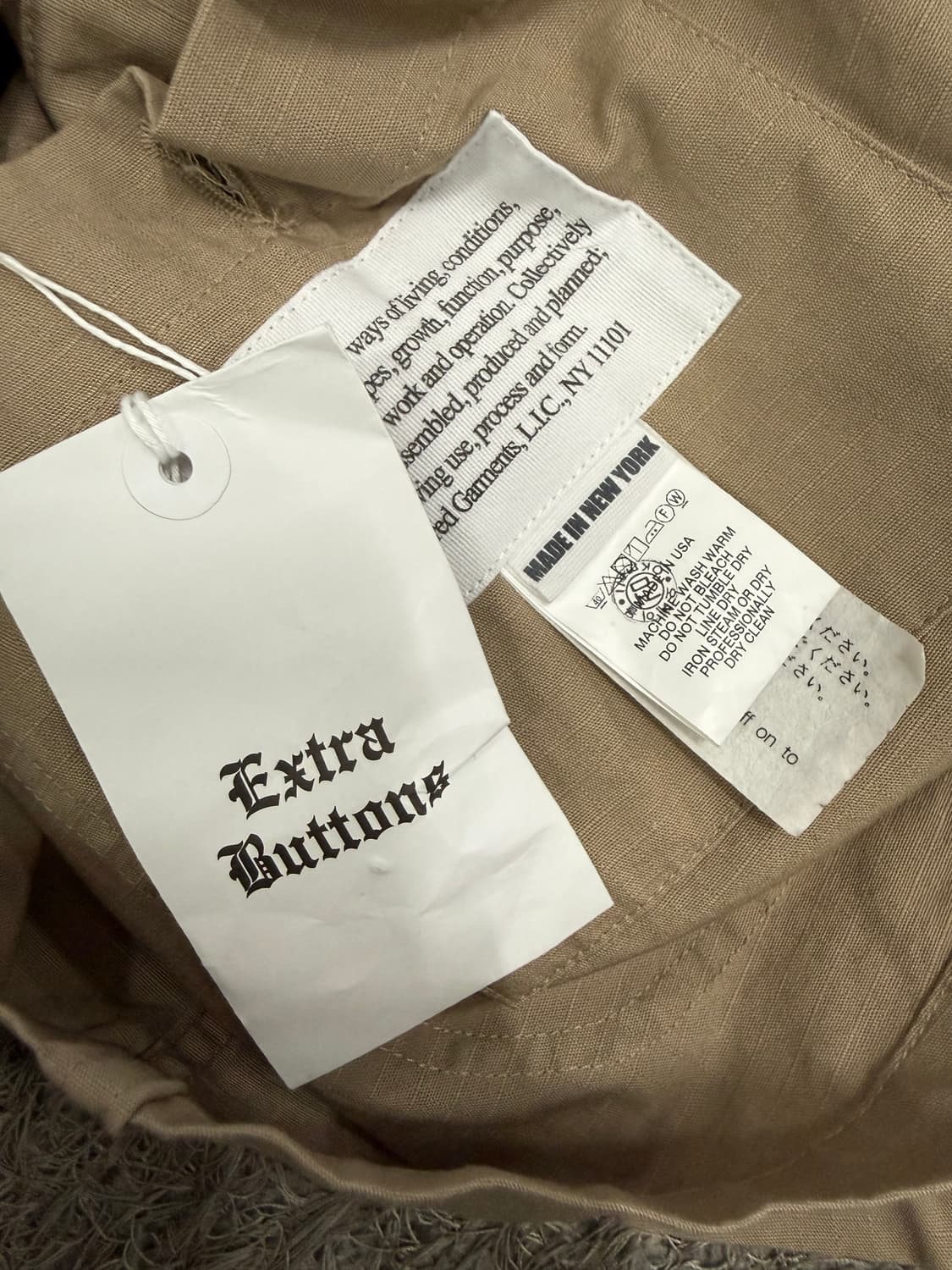 엔지니어드가먼츠 베이지 면 자켓 S 상품이미지5