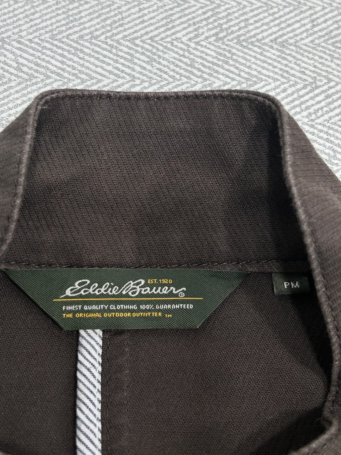 Japan 에디바우어 브라운 코튼 자켓 여성 M 상품이미지5