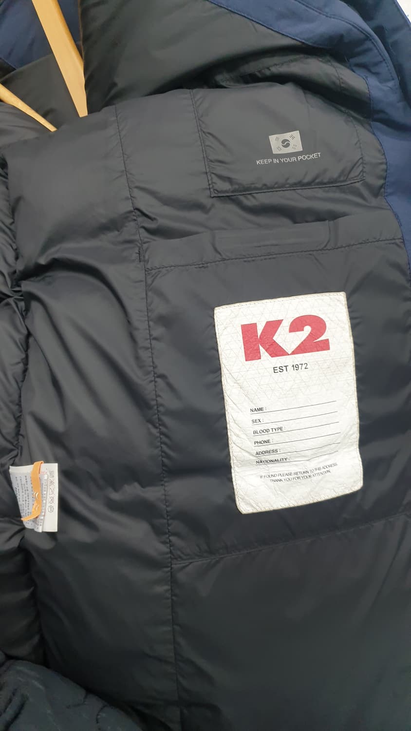 K2 알파인 팀 롱패딩 네이비 100 상품이미지4