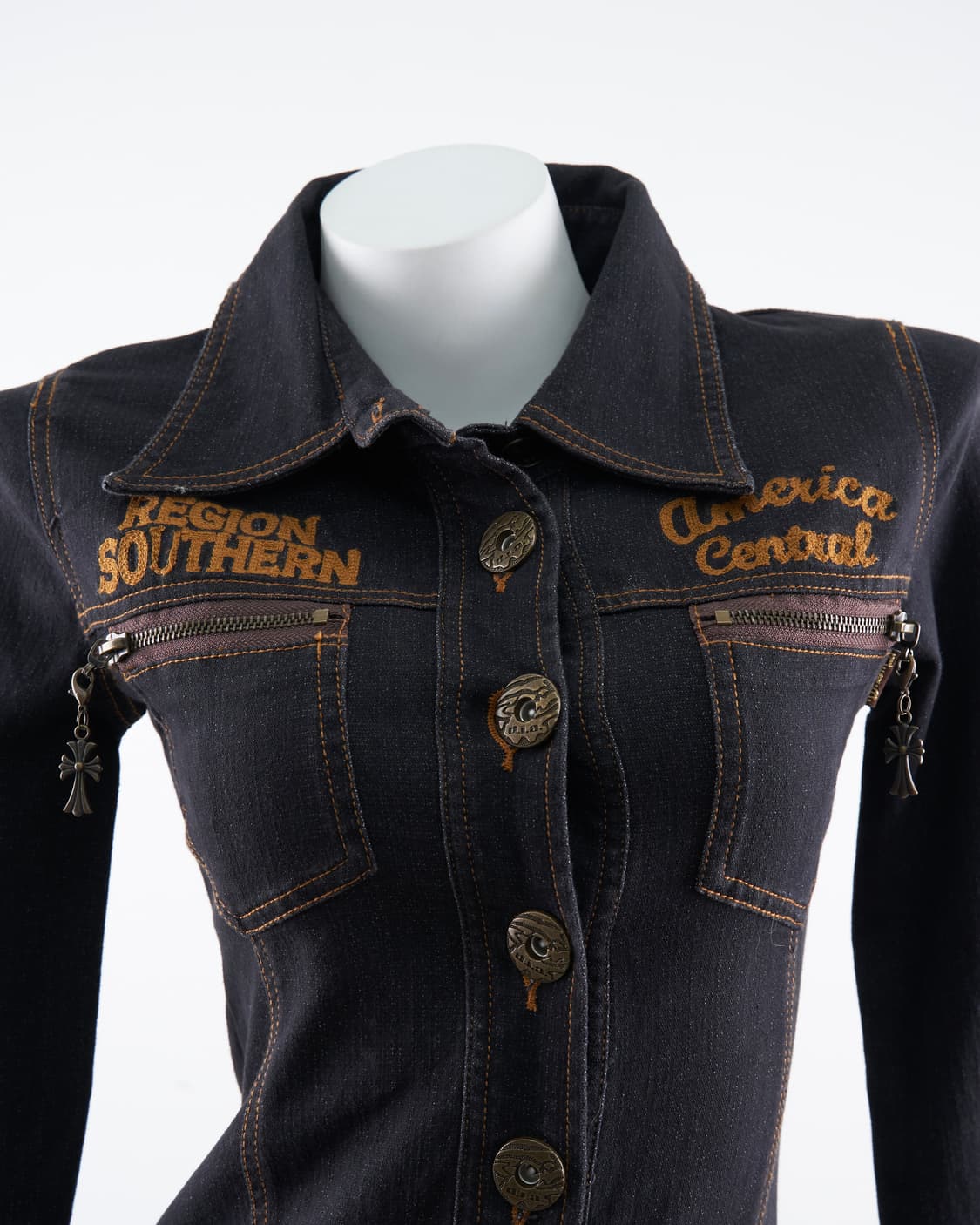 d.i.a 오네갸루 포켓 디테일 데님 원피스 상품이미지4