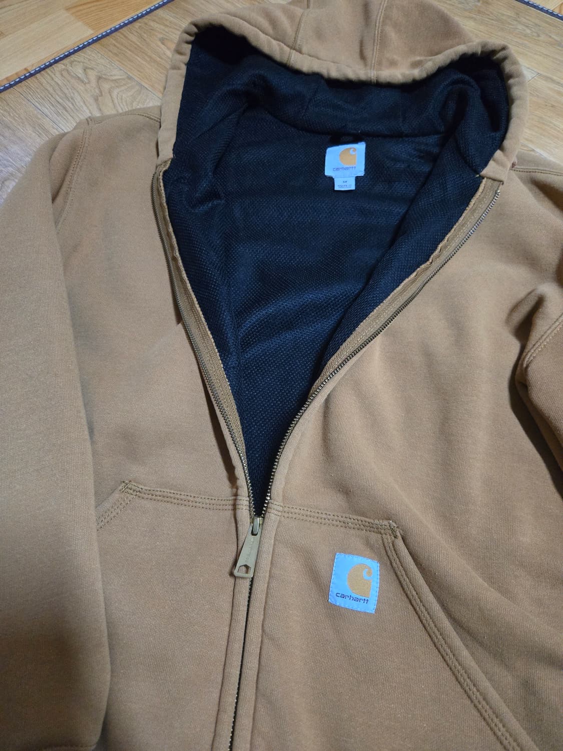 칼하트 써멀 브라운 후드집업 상품이미지4