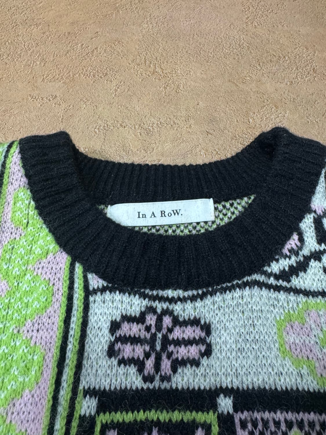 바배) 빈티지 멀티컬러 배색 니트 상품이미지3