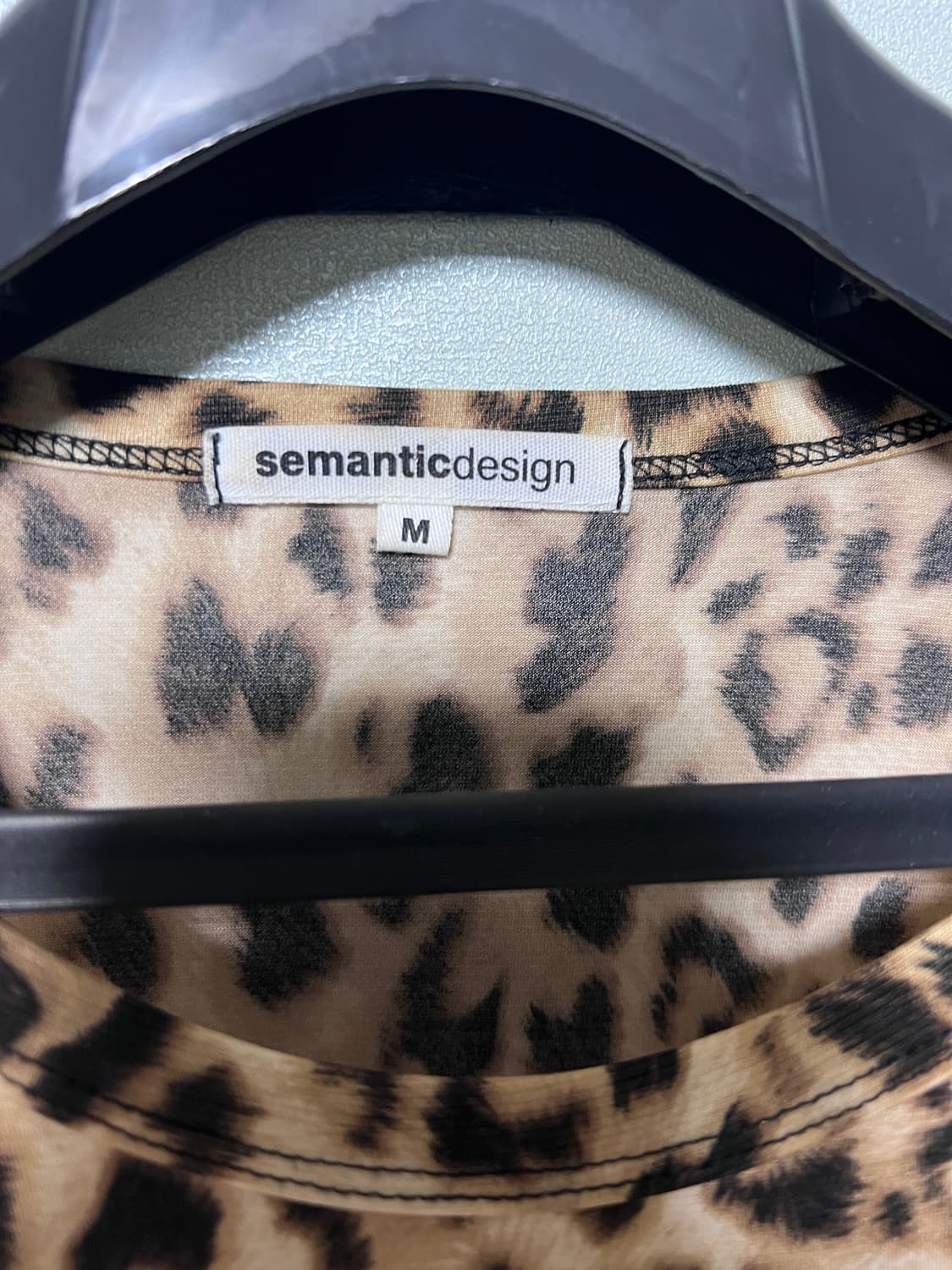 Semantic design leopard t shirts vkei  상품이미지3