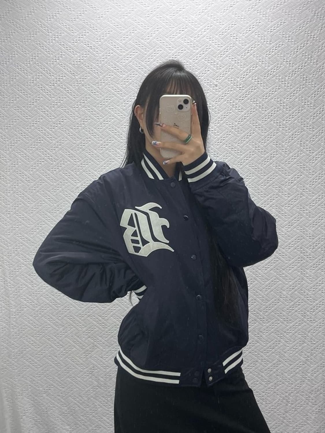 비바스튜디오 올드스쿨 스트릿힙합 스타디움 바시티자켓 L C07884 상품이미지1