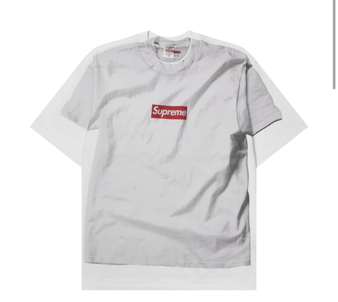 [XL] 슈프림 x MM6 마르지엘라 박스로고 화이트 상품이미지1