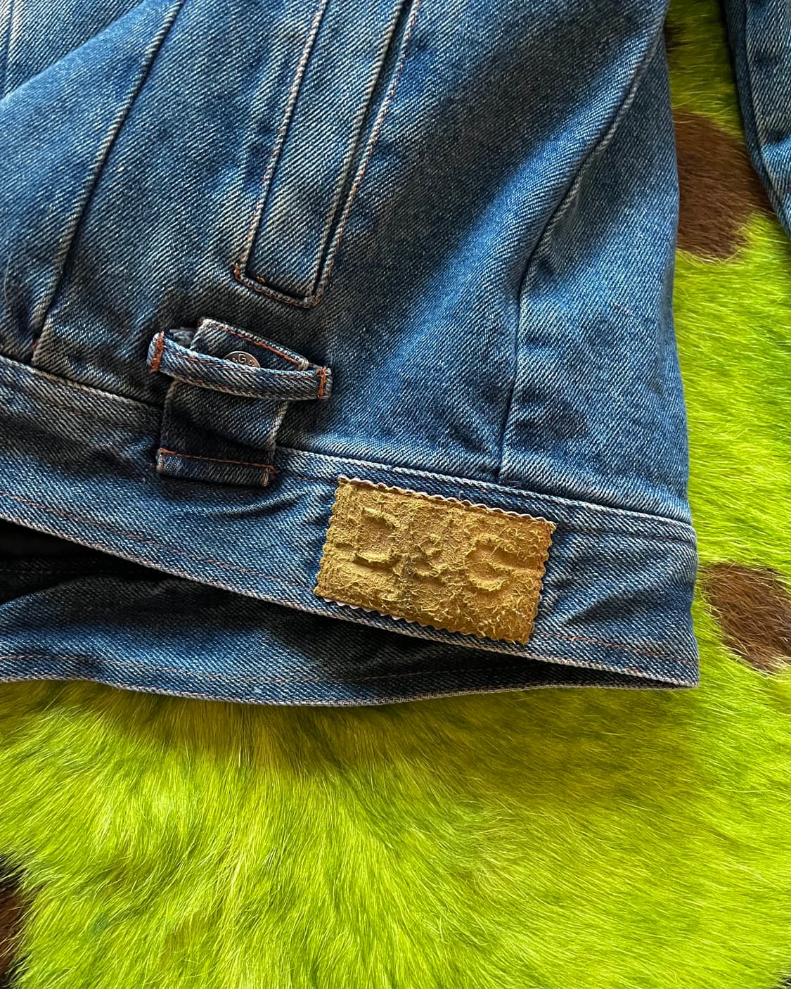 00s Dolce&Gabbana Fur Trim Denim Jacket 상품이미지6