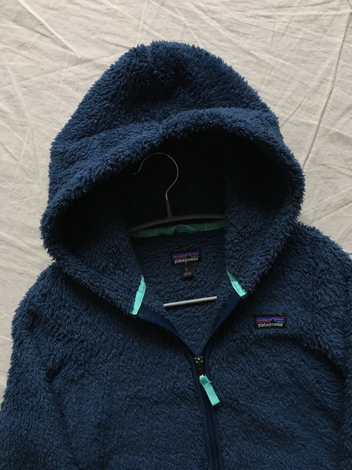 파타고니아 로고 쉐르파 후드집업 상품이미지4