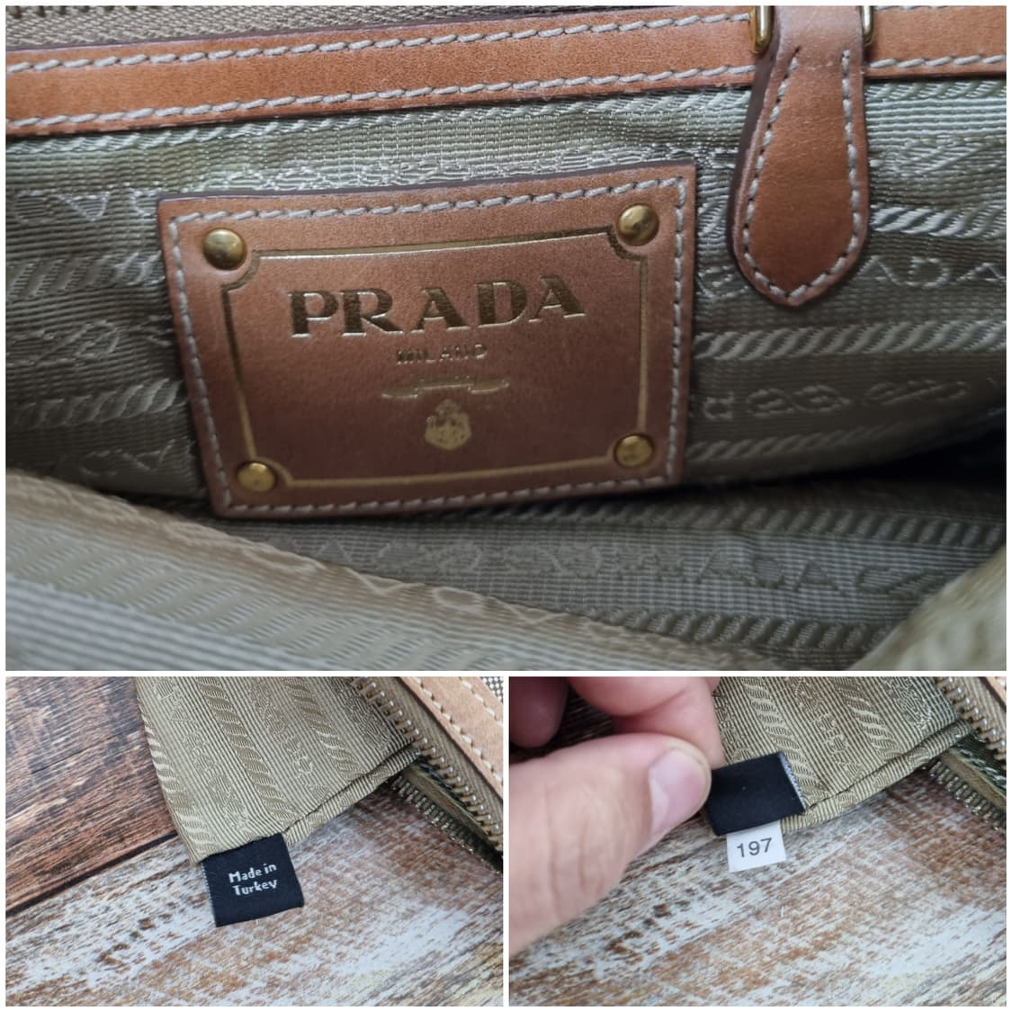 [정품] 프라다 빅로고 쟈가드 2way백 상품이미지9