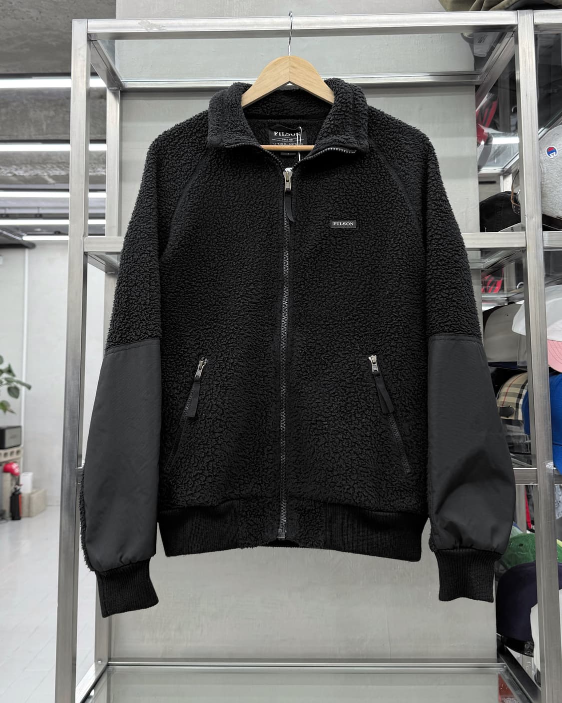 필슨 FILSON 블랙 쉐르파 플리스 후리스 자켓 상품이미지1