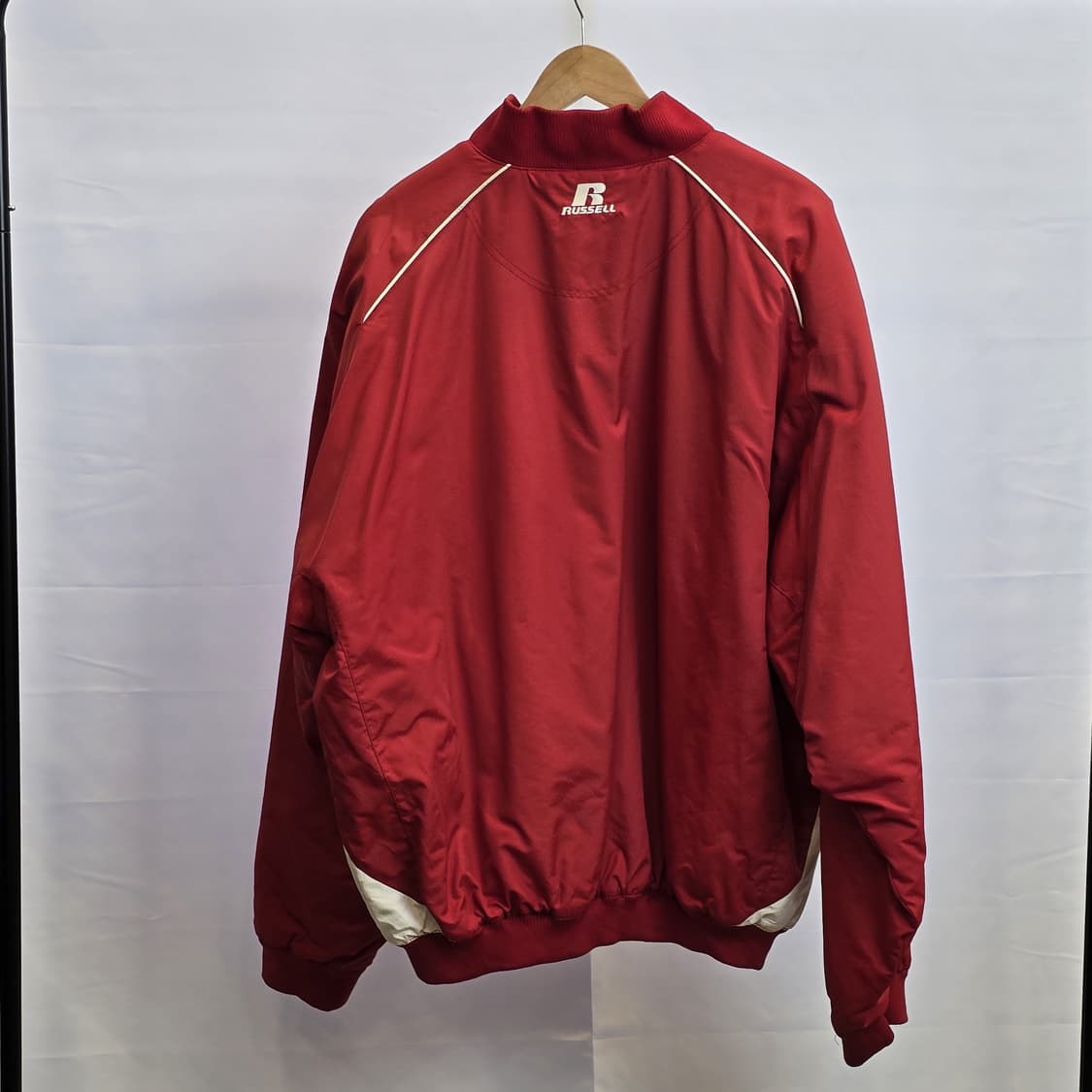 RUSSELL ATHLETIC 베이스볼 워머 재킷 윈드브레이커 레드 XL 상품이미지2