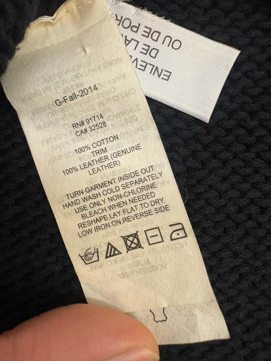 아르마니 익스체인지 레더포켓 반팔 니트 상품이미지5