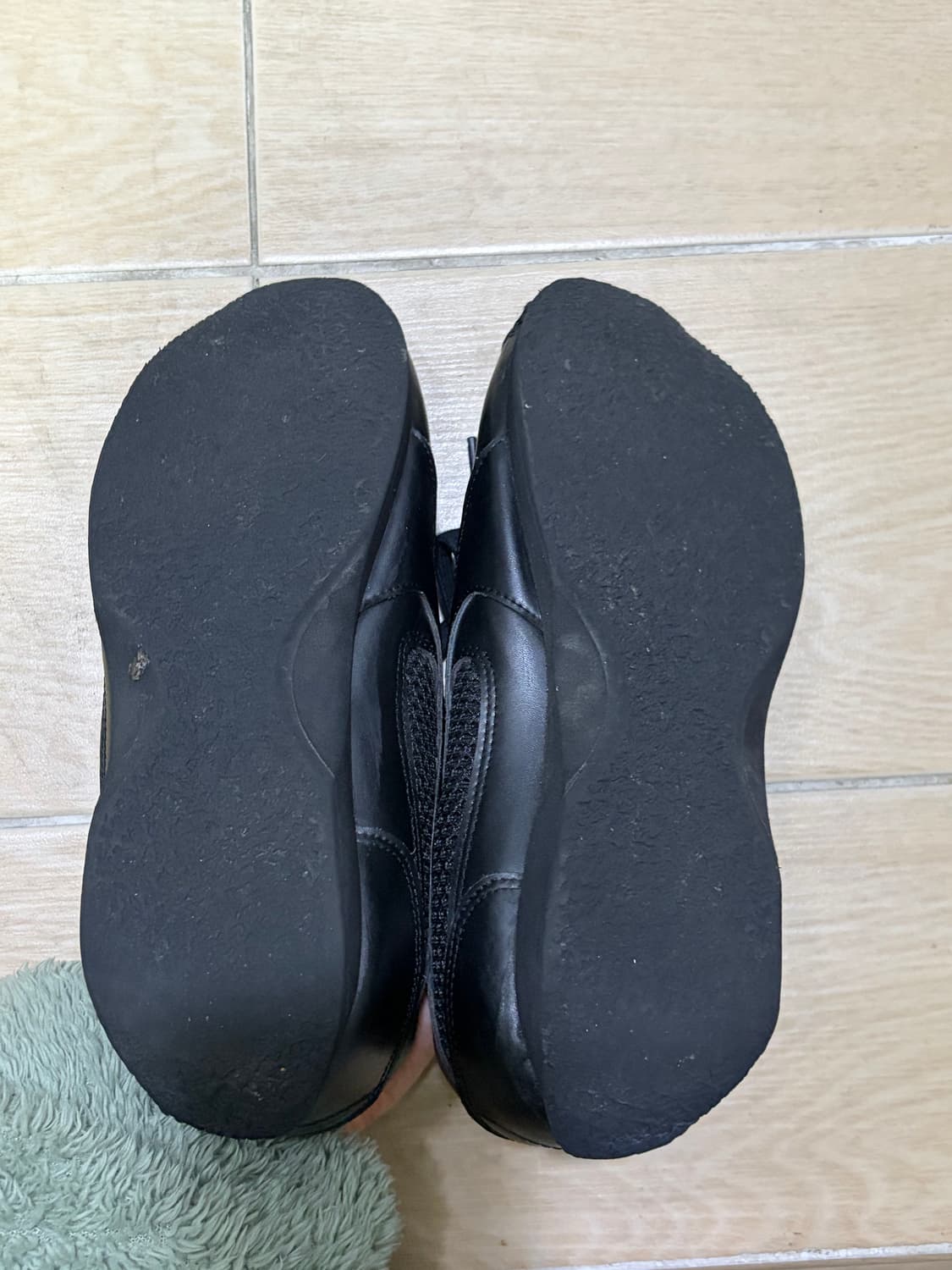 야세 스파이더 레더 스니커즈 블랙 240 상품이미지5