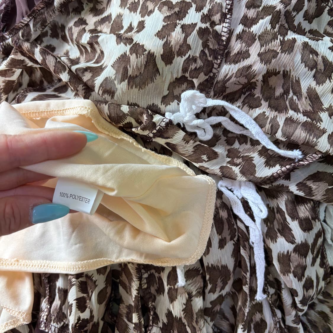 JPN/ 레오파드슬리브리스원피스 갸루 오네갸루 갸루슬리브리스 상품이미지7