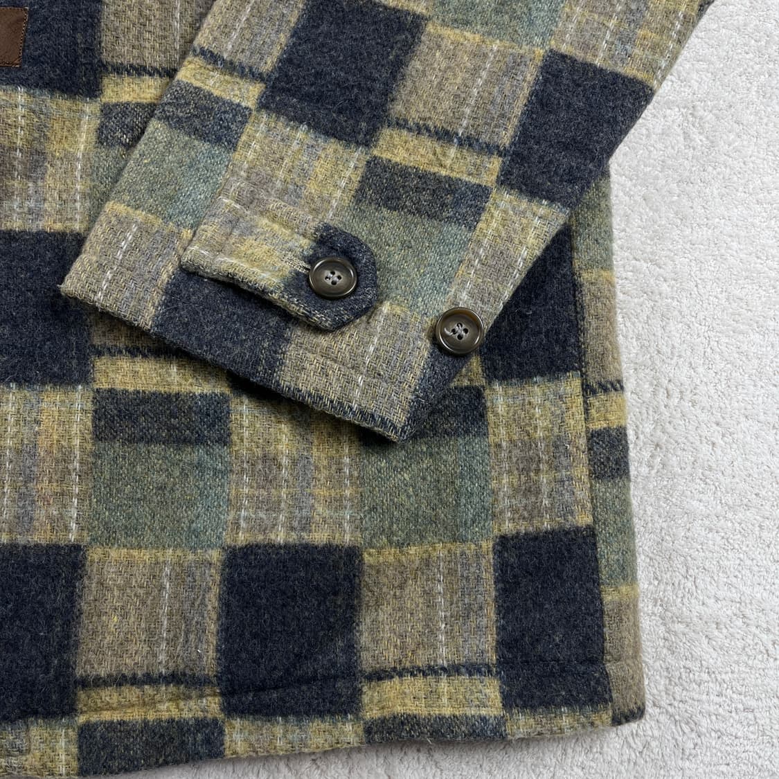 drug store's 일본 빈티지 체크무늬 후드 더플 코트(실측확인) 상품이미지2