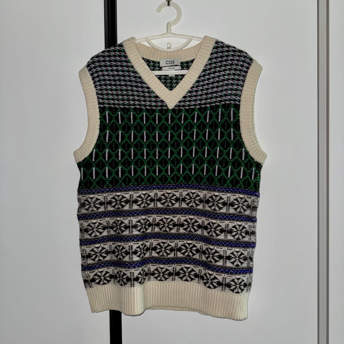 코스 자카드 니트 조끼 베스트 상품이미지2