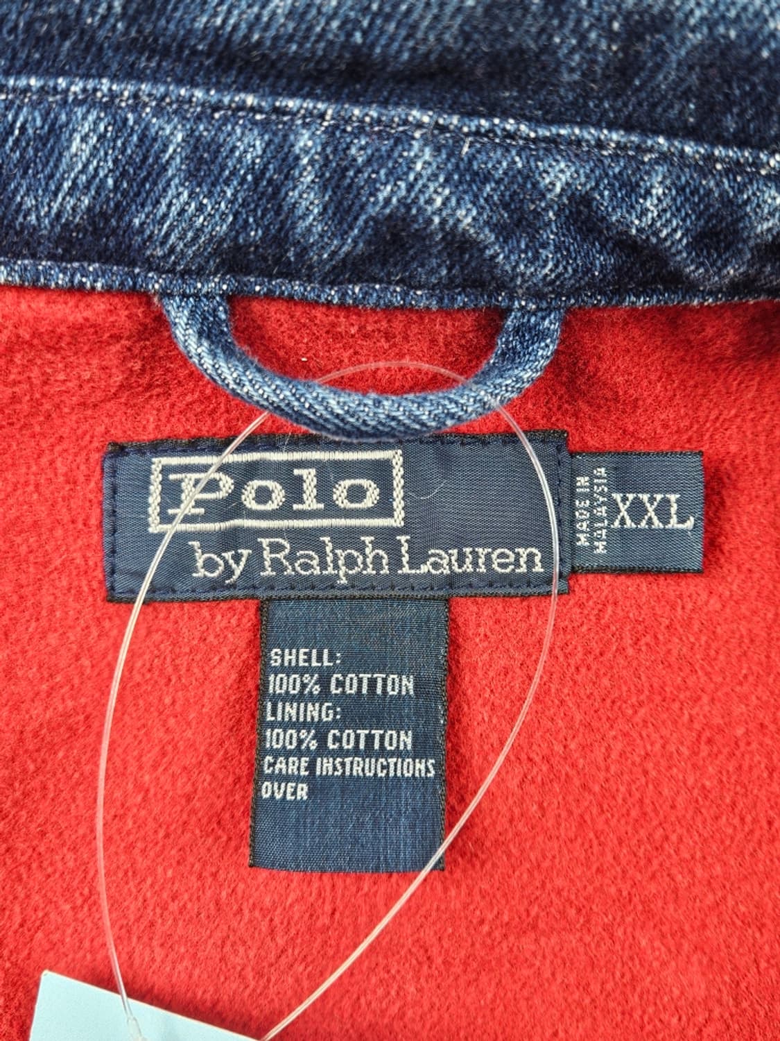 폴로랄프로렌 데님 레드라이닝 블루종 자켓 ( 2XL ) / 10806 상품이미지9