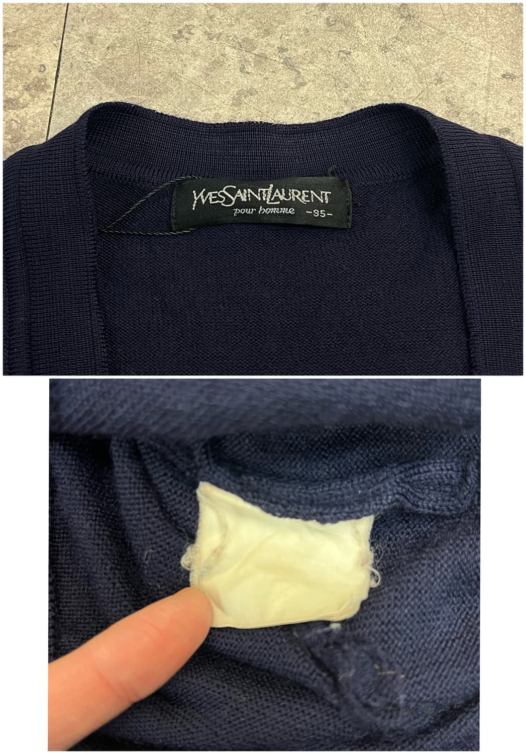 입생로랑 가디건 네이비 95 #csz3007 상품이미지4