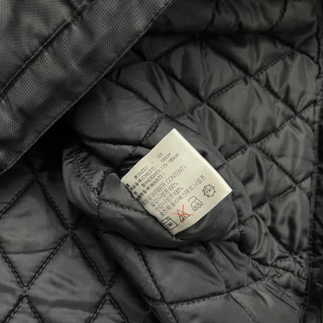 90's 코리아 메이드 동계 심플 검흰 윔엄 상품이미지8