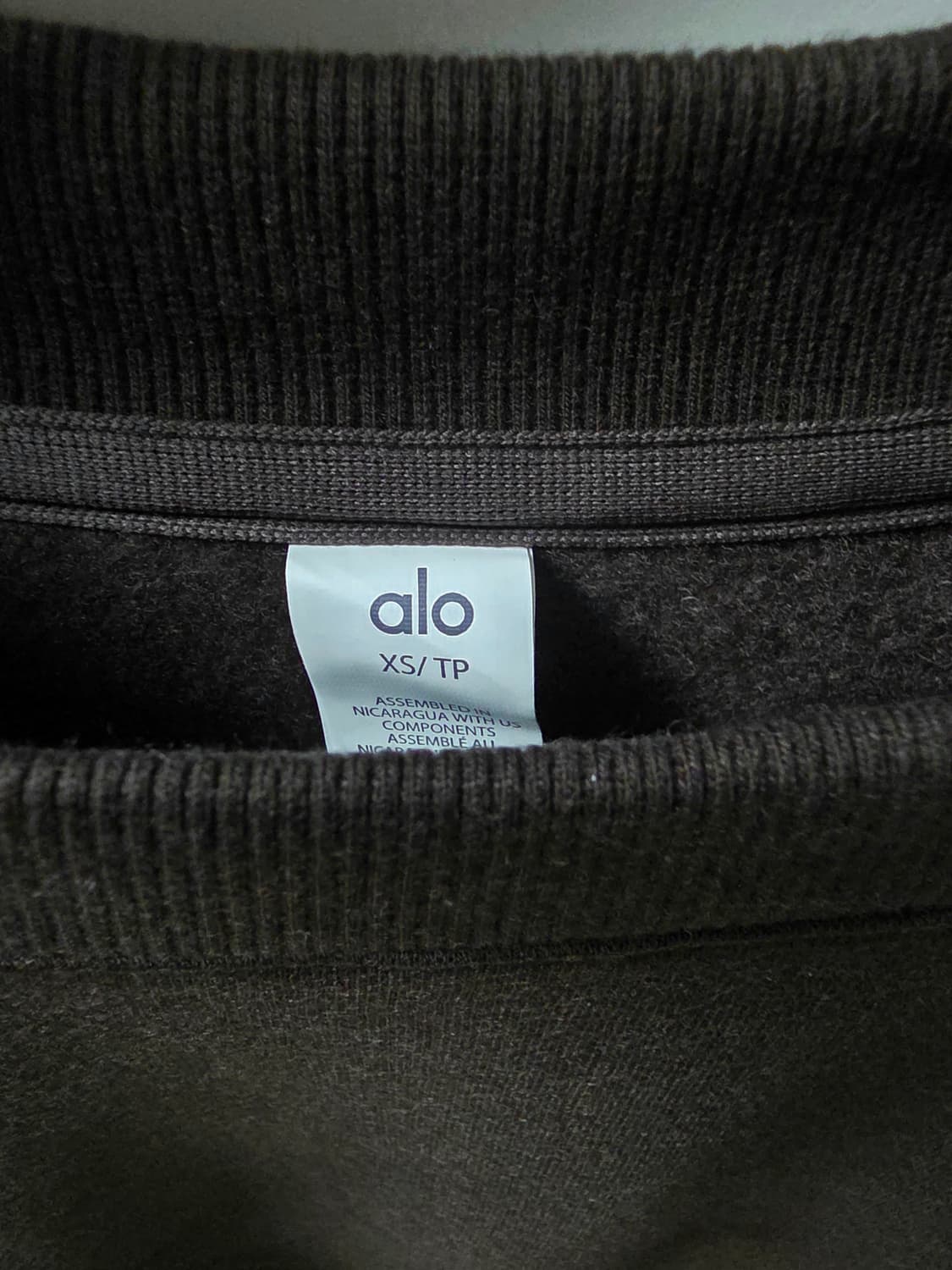 alo 알로 브라운 맨투맨 약기모 티셔츠 상품이미지3