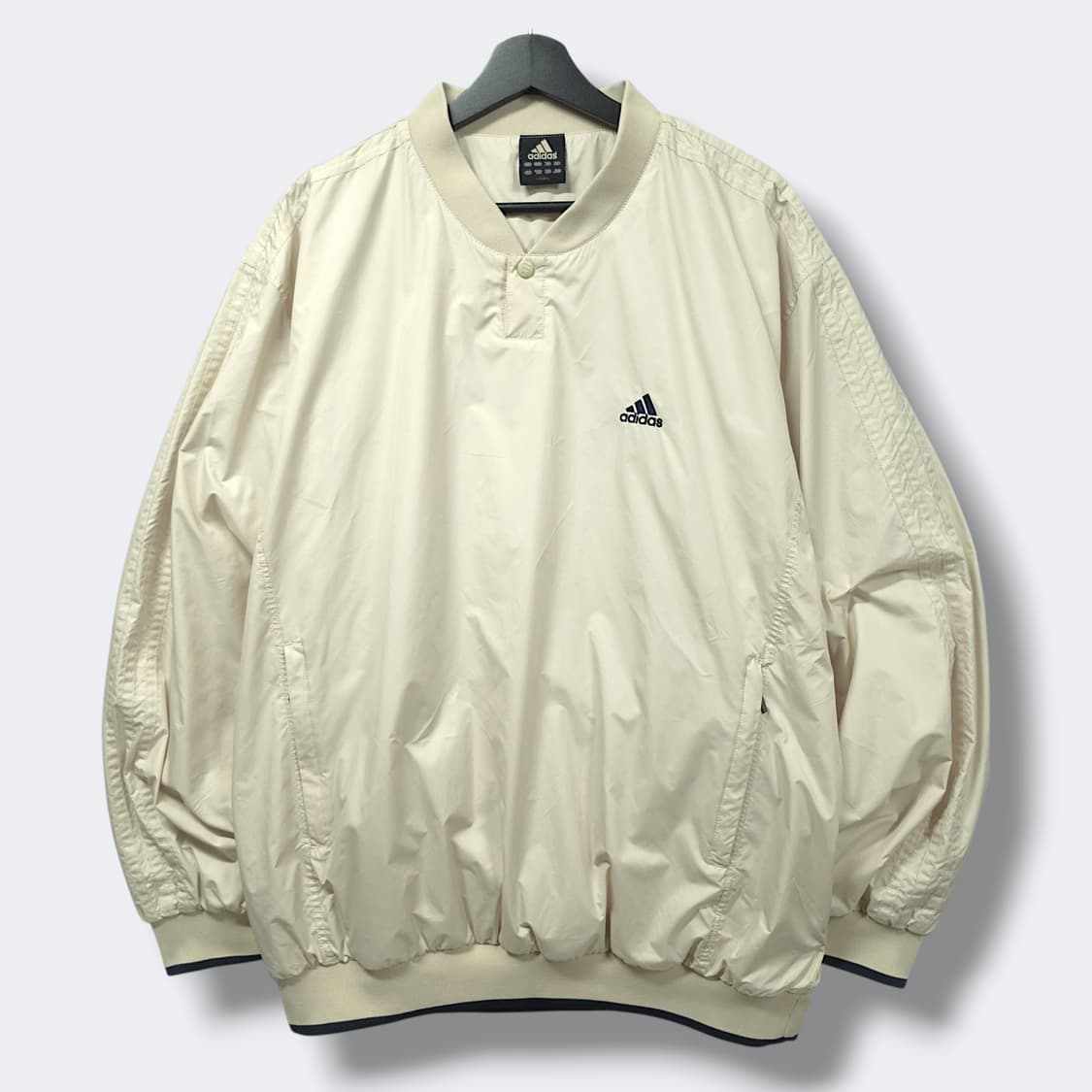 [110] 아디다스 베이지 퍼포먼스 빈티지 풀오버 웜업 바람막이 상품이미지1