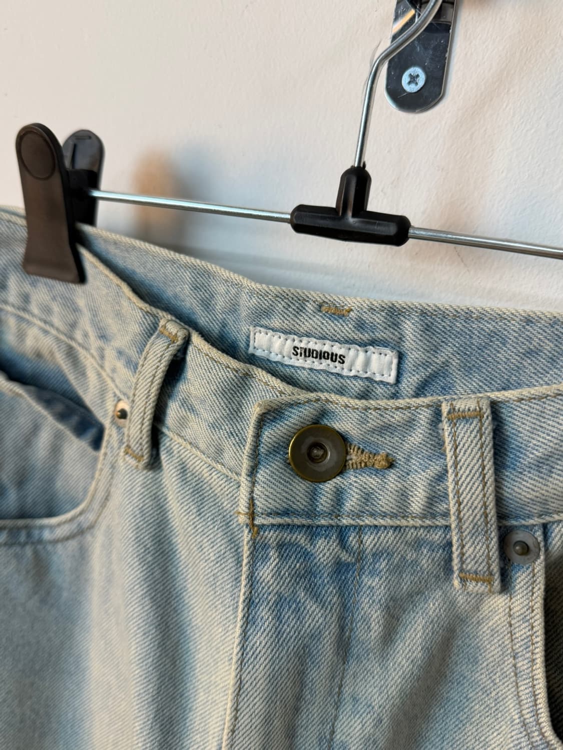 스튜디오스 세미 플레어 다이드 데님 팬츠 상품이미지6