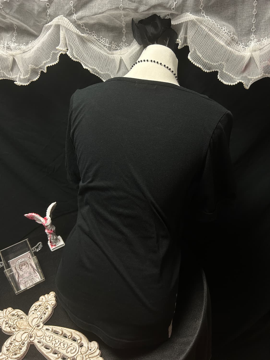 레이어드 스트라이프 로걀 반팔티 상품이미지5