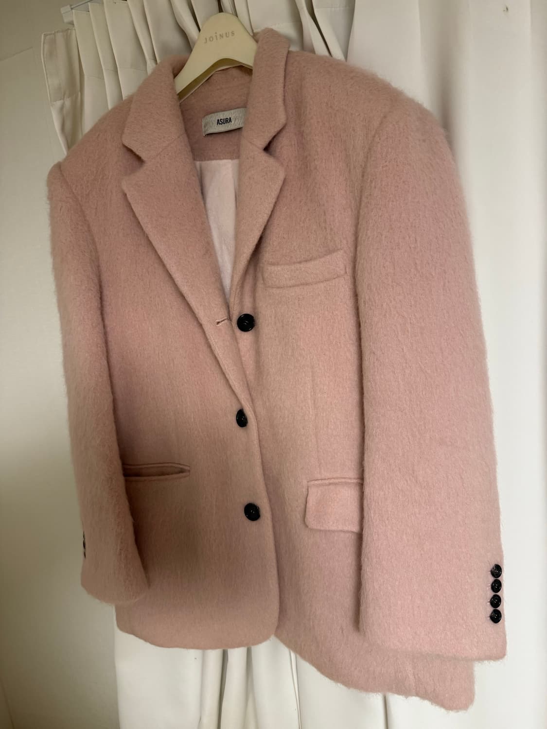 아수라 모헤어 울자켓 핑크 상품이미지6