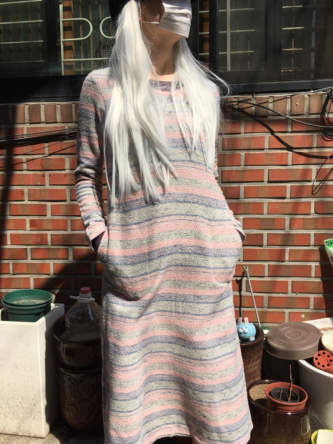 퍼플 긴팔 티셔츠 이너 상품이미지3