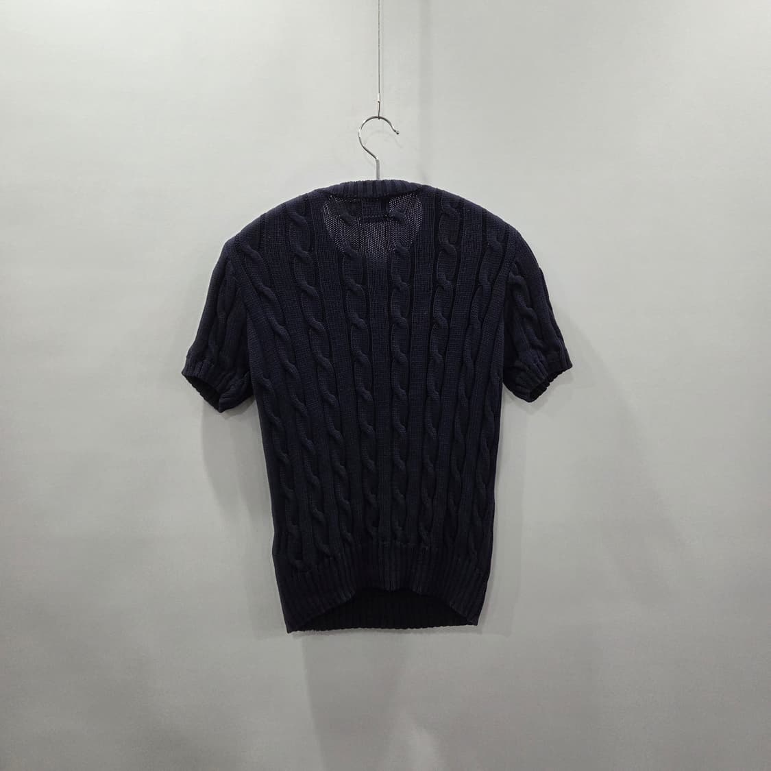 폴로랄프로렌 우먼 케이블 반팔니트 네이비 S 상품이미지6