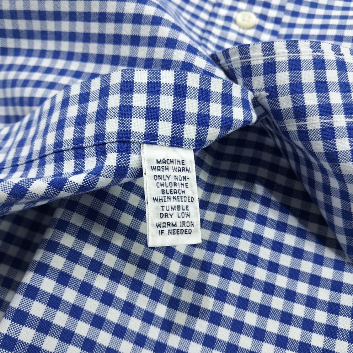 CN722 4XB폴로 랄프로렌 블루 마이크로체크 긴팔 셔츠 남방 상품이미지6