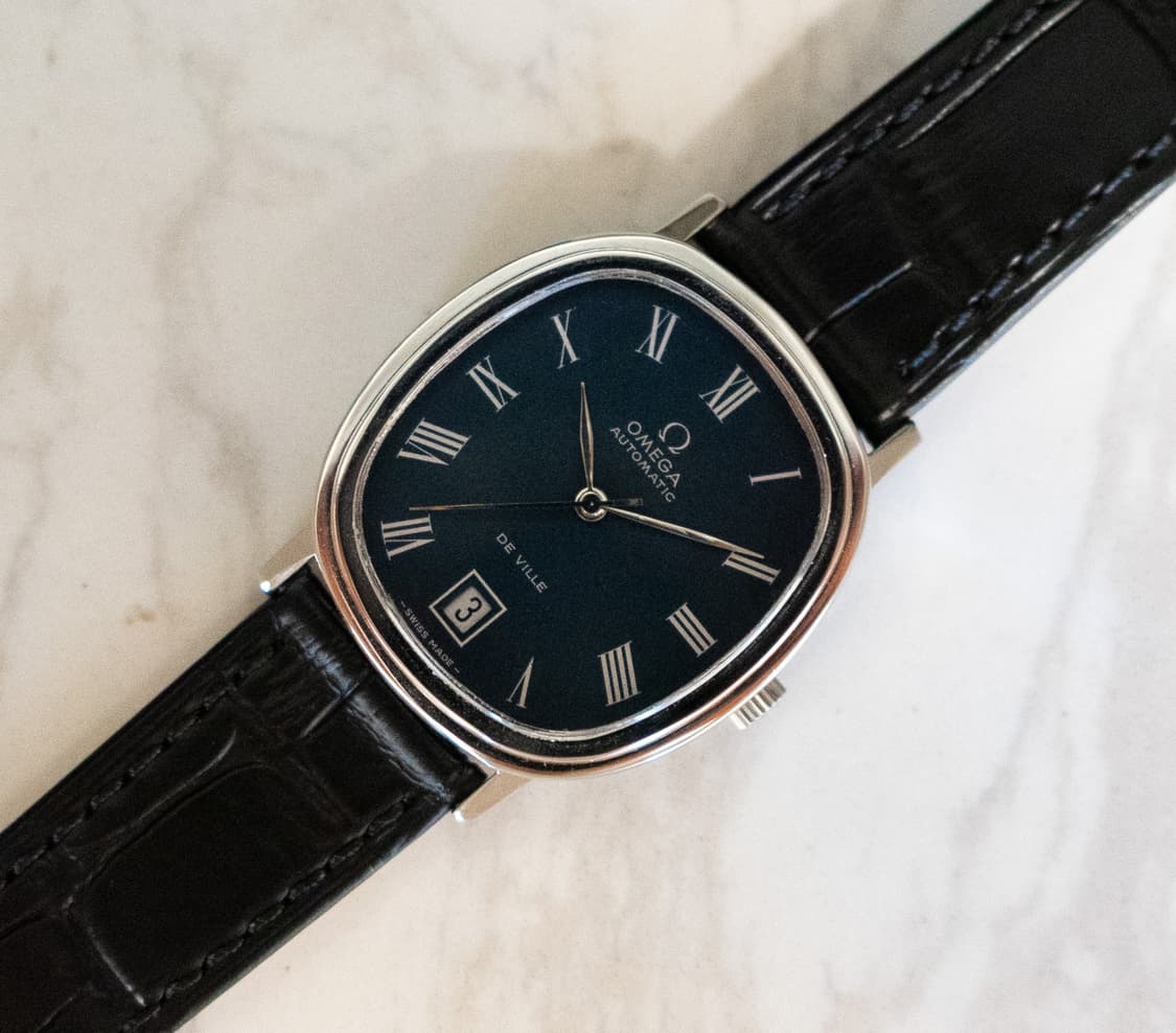 오메가 드빌 엘립스 네이비 오토매틱 빈티지 시계 상품이미지2