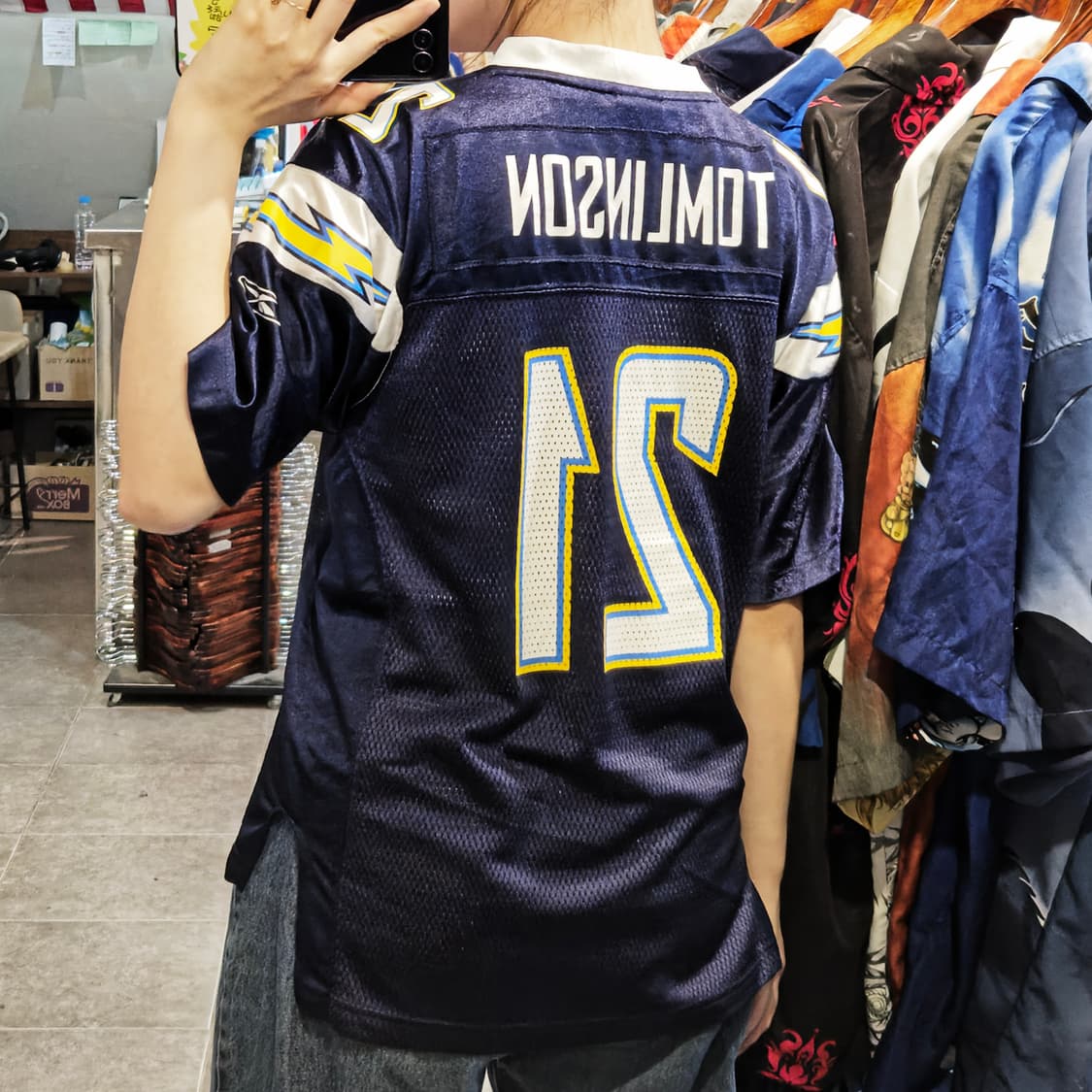 [NO.9] NFL 리복 LA 차저스 빈티지 반팔 유니폼 상품이미지4