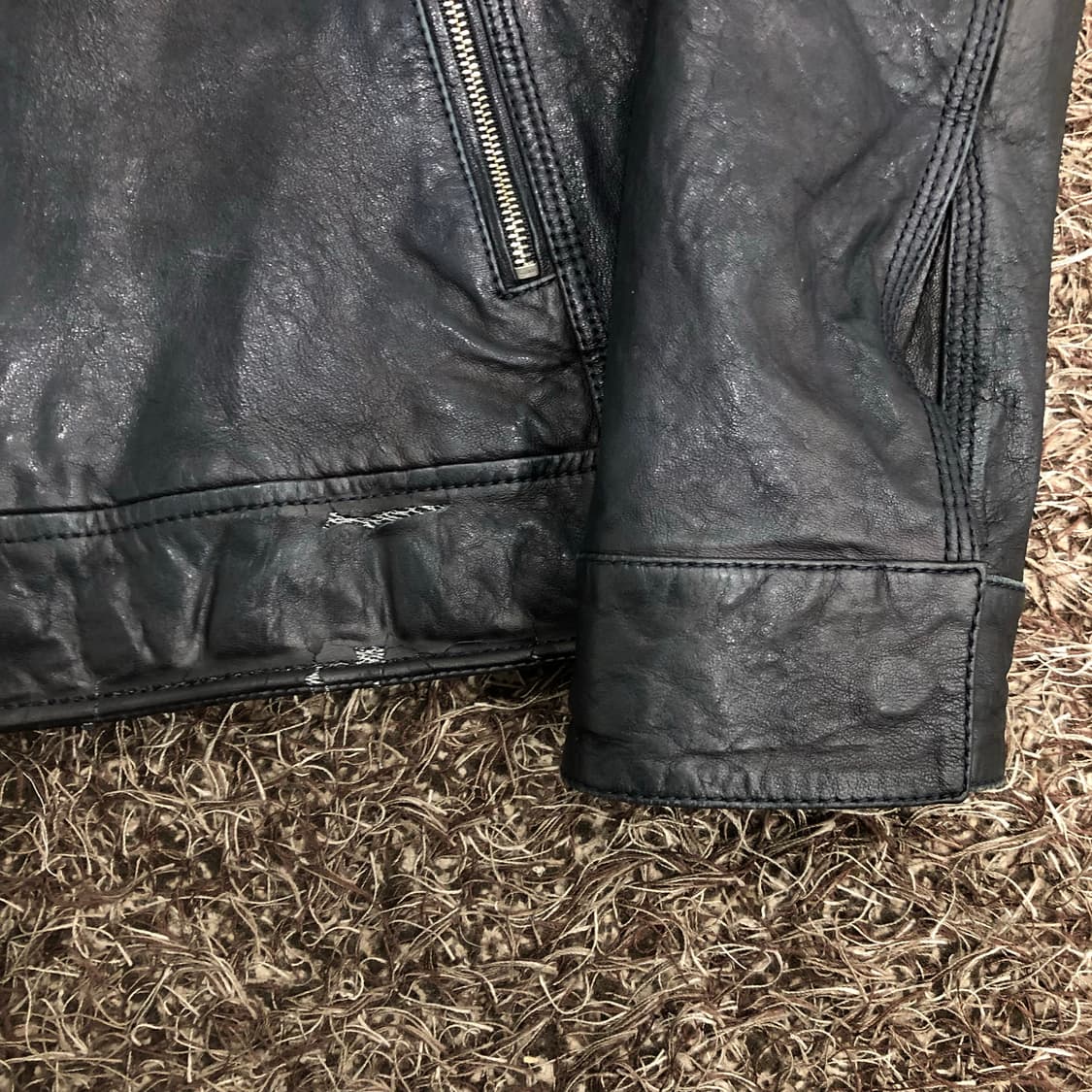 앤드지 양가죽 집업 레더 가죽 자켓 상품이미지3