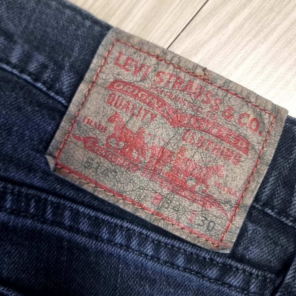 리바이스514 슬림 스트레이트 데님 블랙진(34) 상품이미지5