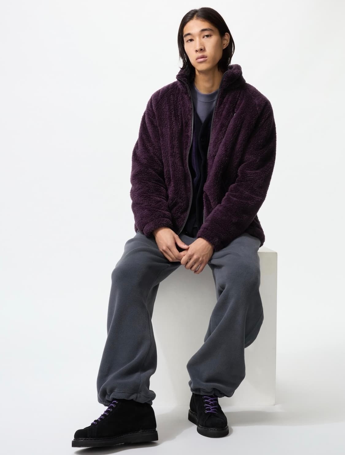 유니클로 니들스 긴기장 블랙 팬츠 상품이미지2