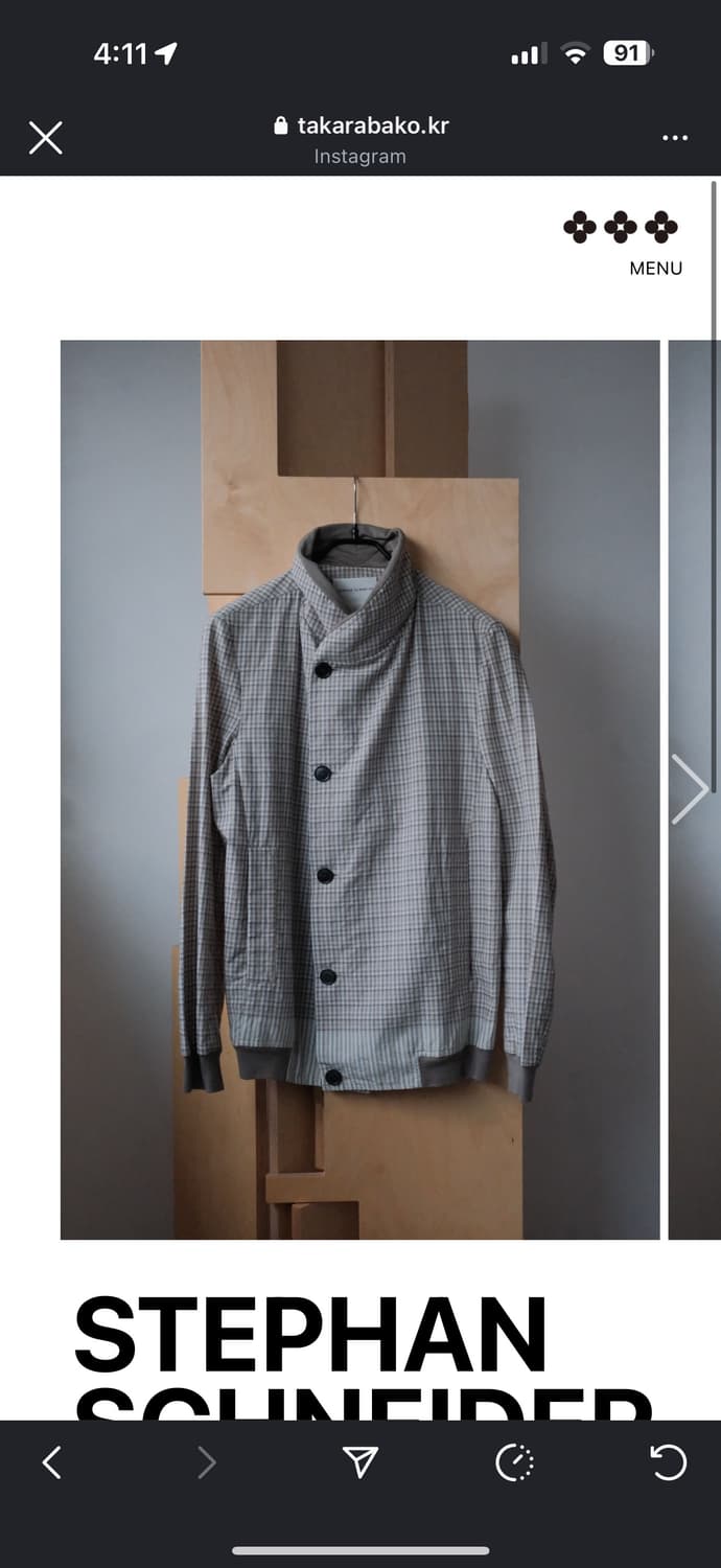 stephan schneider 체크 블루종 3 상품이미지1