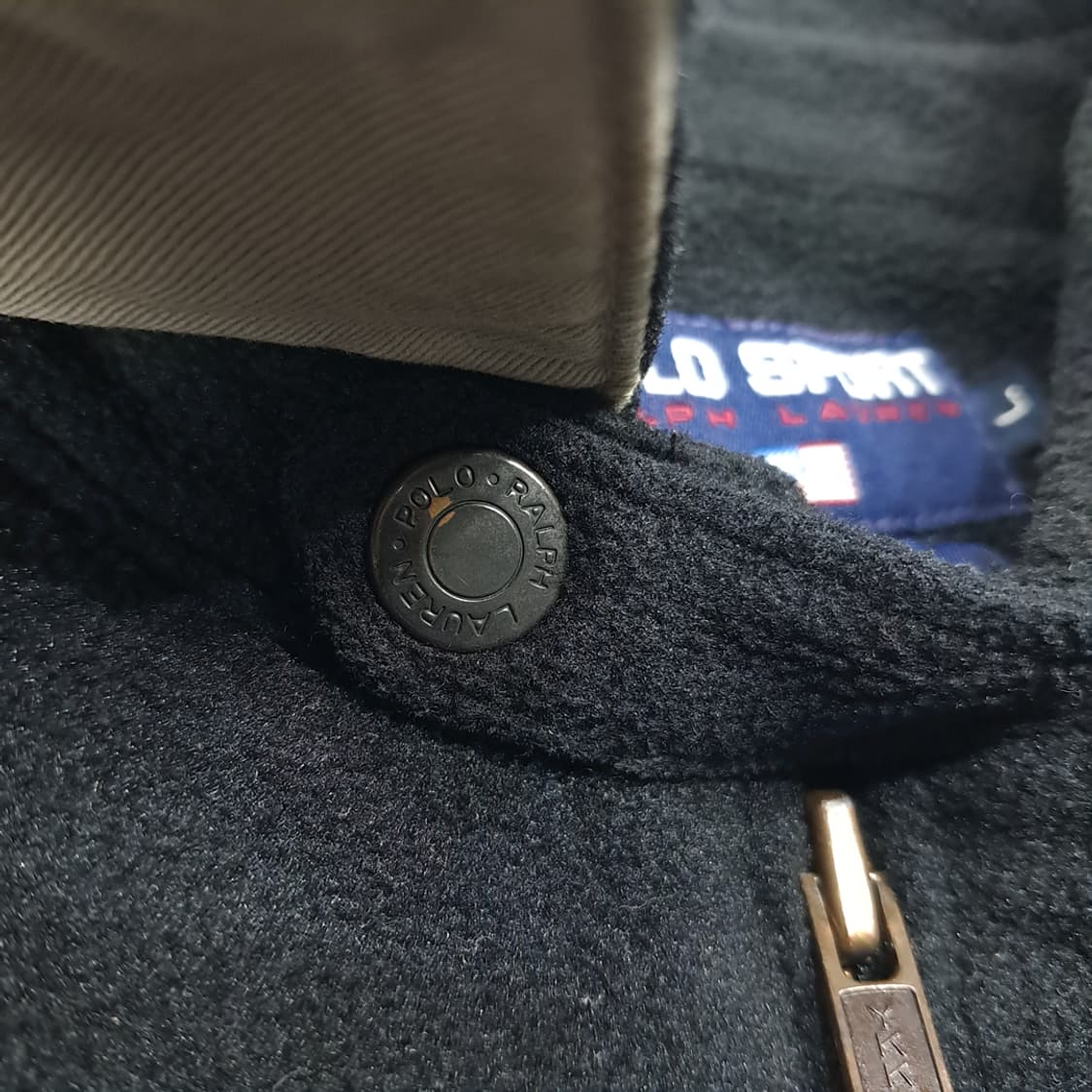 CL045 L 폴로 스포츠 90s Made in USA 오리지널 블랙  상품이미지4