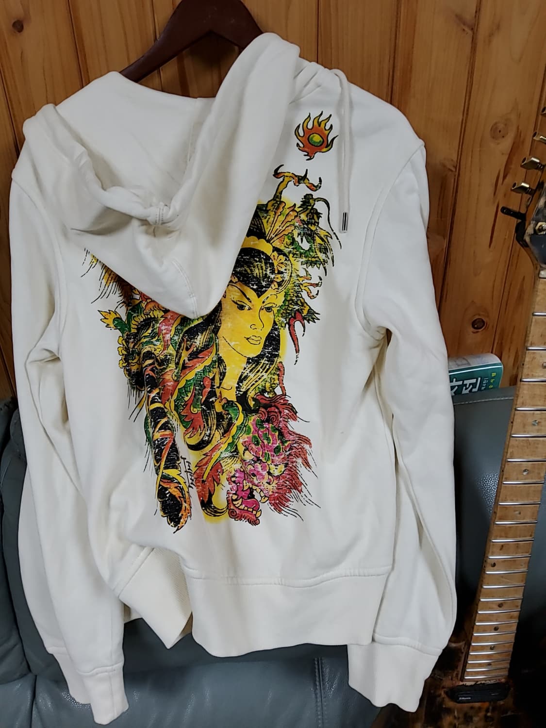 에드하디 후드집업 크림 s 상품이미지8