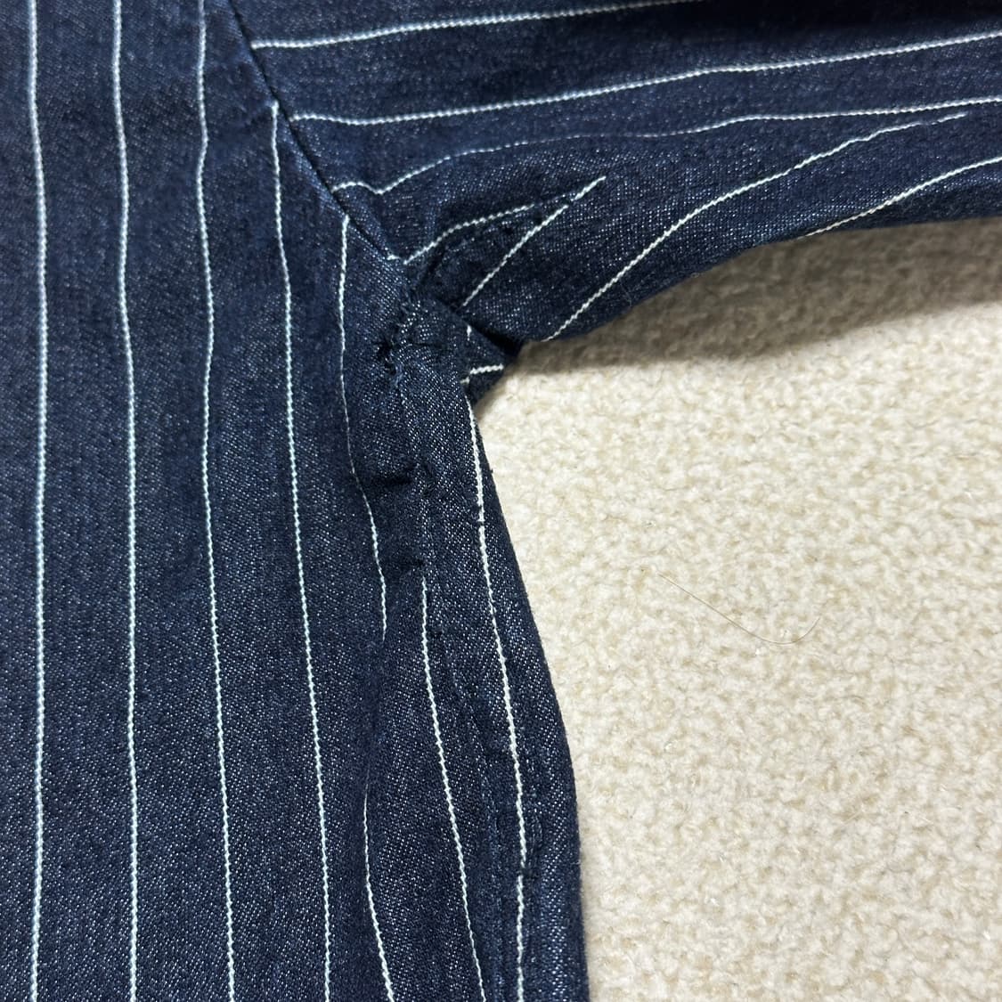 파르티멘토 데님 스트라이프 셔츠 자켓 상품이미지8