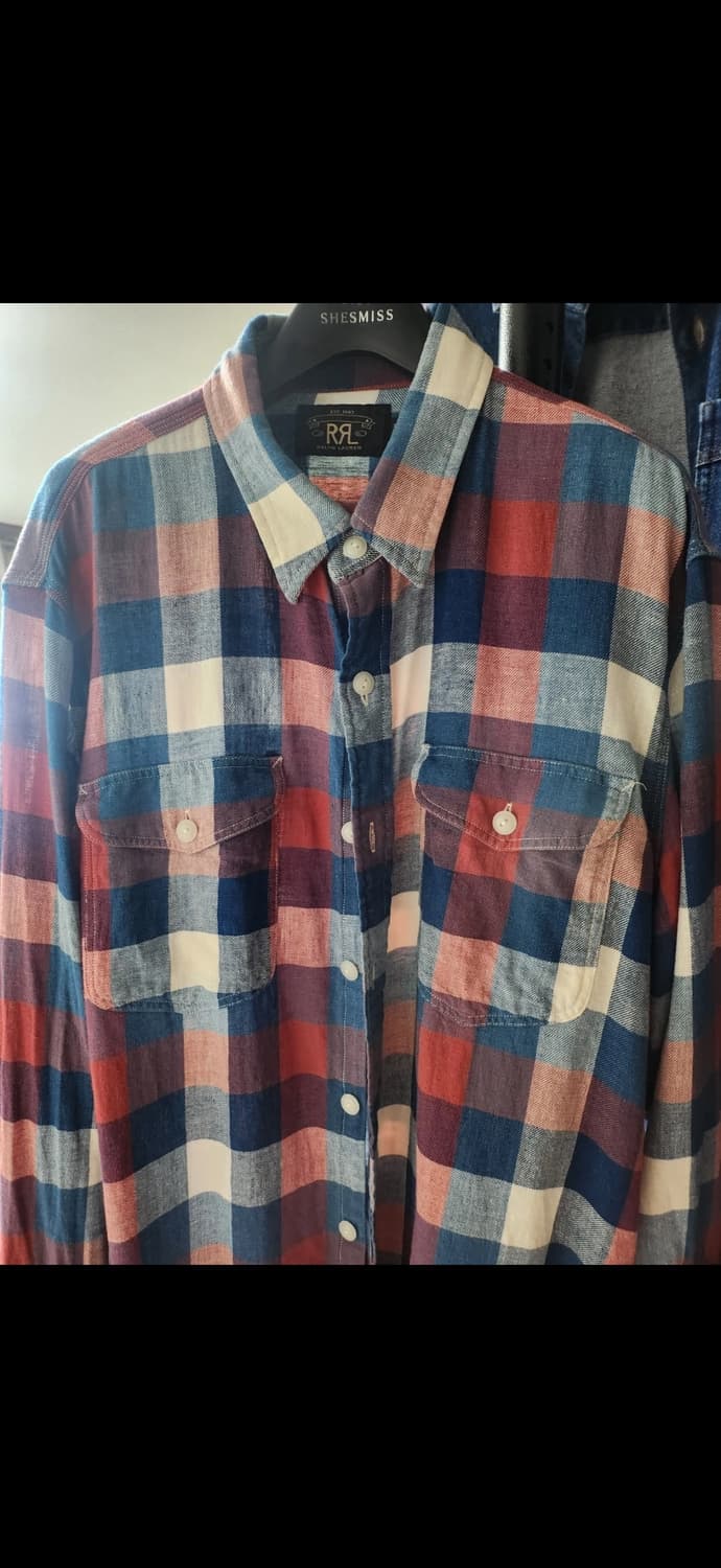 더블알엘[RRL] 플래드 셔츠 L판매합니다 상품이미지2