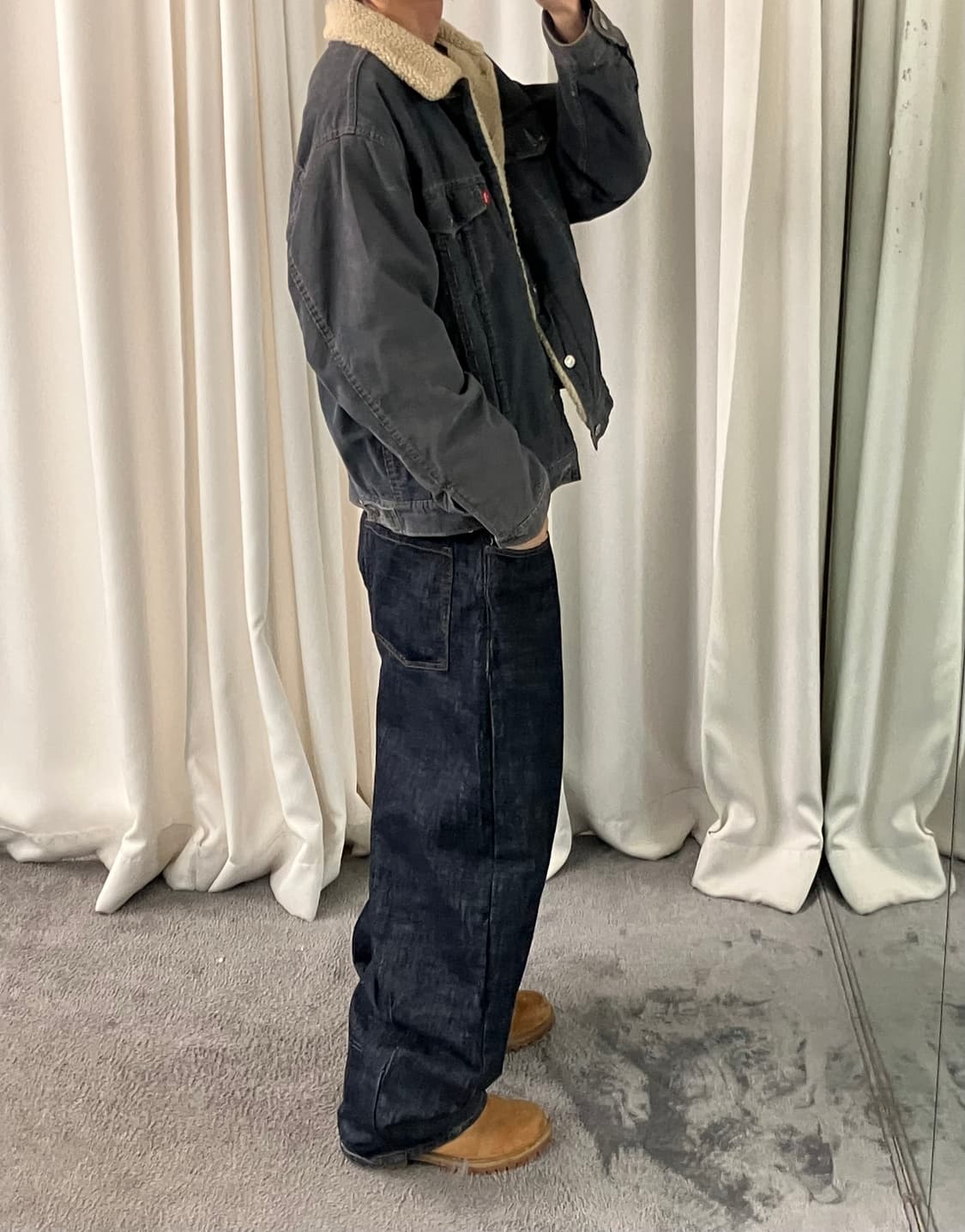 리바이스 코듀로이 쉐르파 트러커 자켓 L 상품이미지7